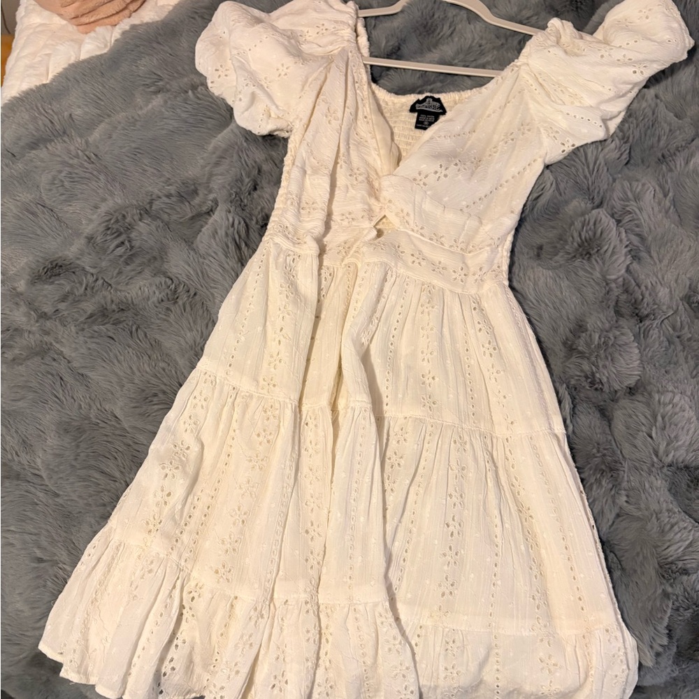 Angie Cream Long Sleeve Dress